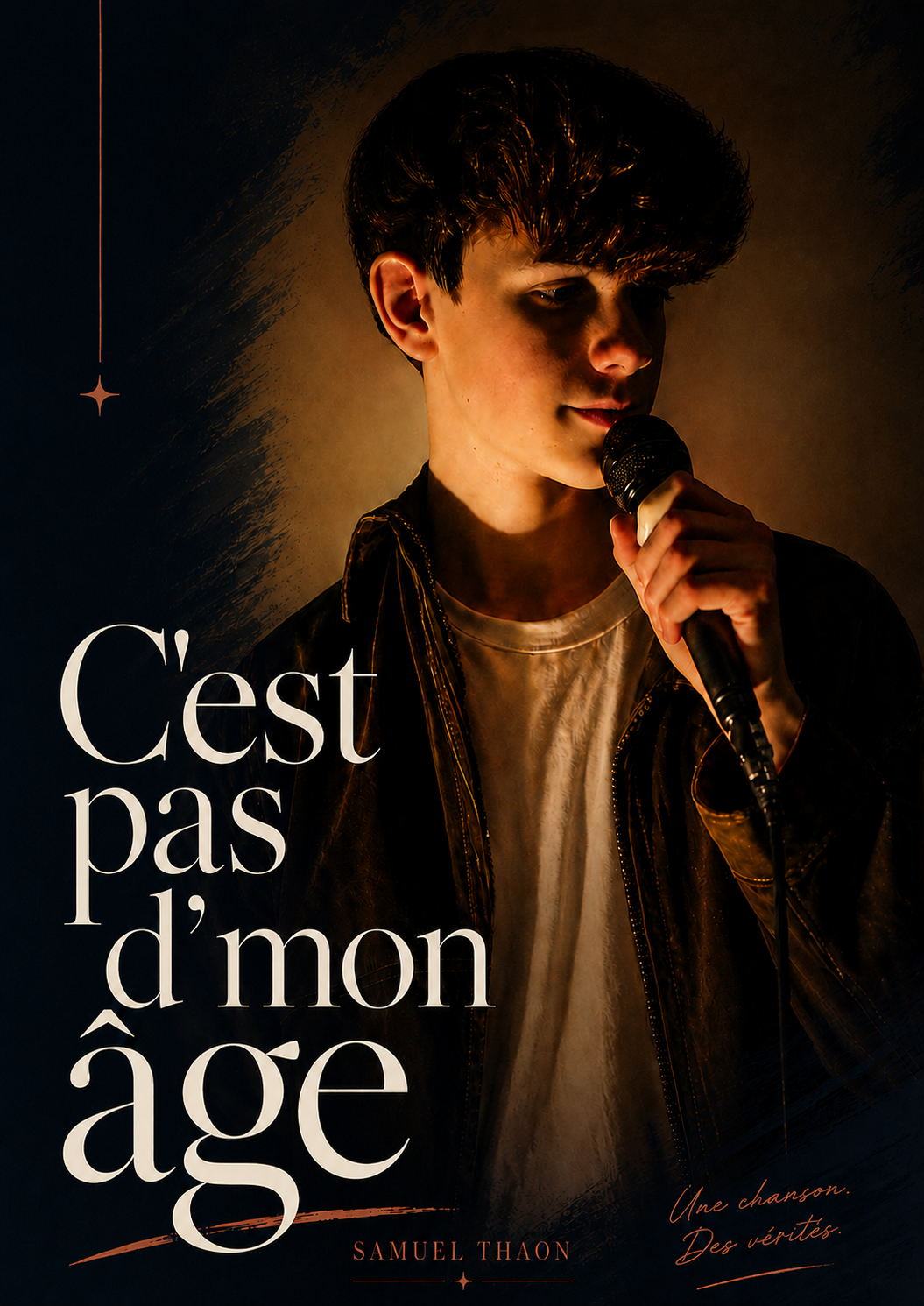 Affiche du spectacle C’est pas d’mon âge de Samuel Thaon.